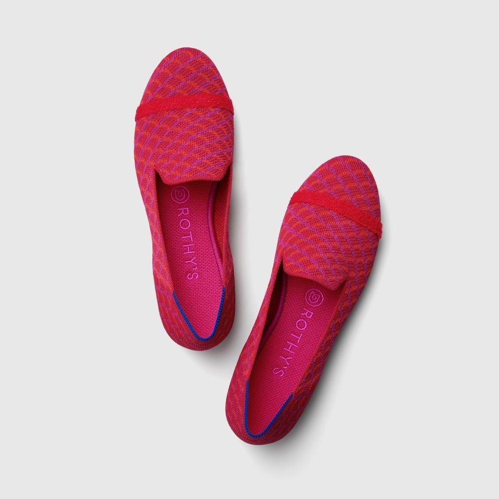 RETIRED Rothy’s Pomegranate Grid Loafer size 9.5